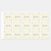 Fancy bladpatroon dank u labels (Vel)