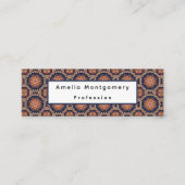 Fancy bloem- en stervormen Pat Mini Visitekaartje (Voorkant)