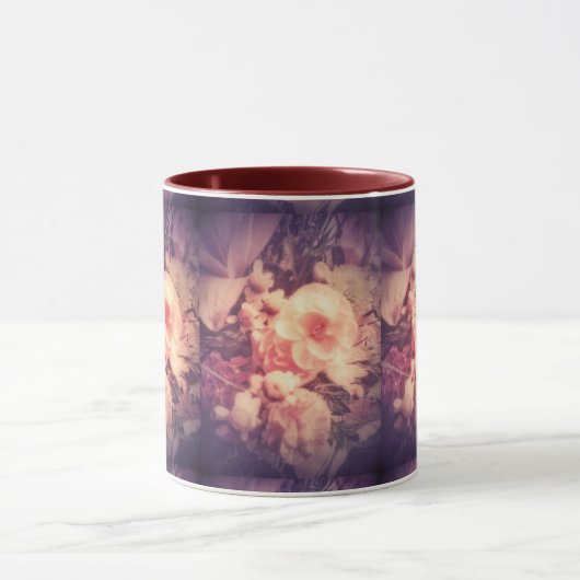Fancy bloemen mok (Midden)