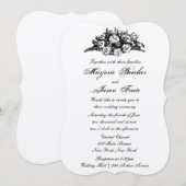 Fancy Bloemen Weddenschap Black Kaart (Voorkant / Achterkant)