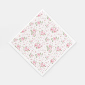 Fancy bloemenservetten servet (Hoek)