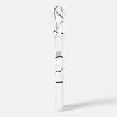 Fancy bloemige liefdeskalligrafie Case-Mate iPhone case (Achterkant / Links)