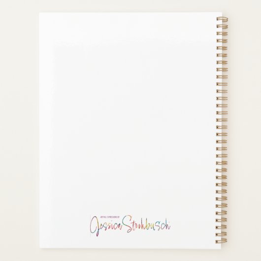 Fancy bloemplanner planner (Achterkant)