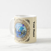Fancy Blue Pansy Beauticier mug (Devant gauche)