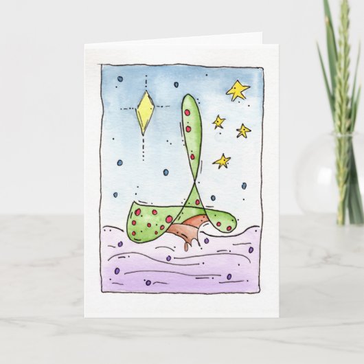 "Fancy boom" kerst Feestdagen Kaart (Voorkant)