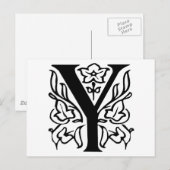 Fancy brief Y Briefkaart (Voorkant / Achterkant)
