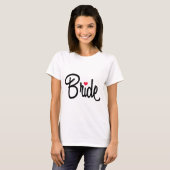 Fancy bruid huwelijksfeest t-shirt (Voorkant volledig)