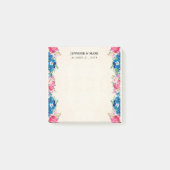 Fancy bruiloft met roze en blauwe Lijst Post-it® Notes (Voorkant)