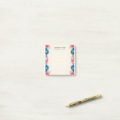 Fancy bruiloft met roze en blauwe Lijst Post-it® Notes (Op bureau)