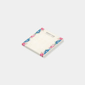 Fancy bruiloft met roze en blauwe Lijst Post-it® Notes (Schuin)