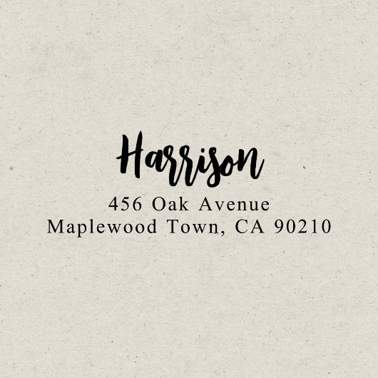 Fancy Brush Script Kalligrafie Eenvoudige Zelf-ink Zelfinktende Stempel