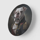 Fancy Bulldog Clock Ronde Klok (Hoek)