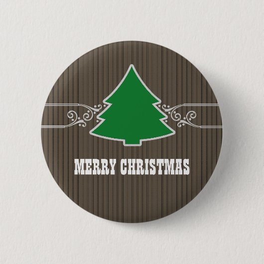 Fancy Button met kerstboomwervelingen (Voorkant)