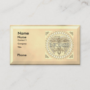 Fancy Caduceus Infirmière cartes de visite