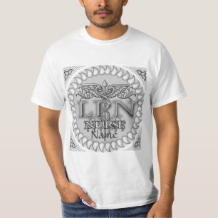 Fancy Caduceus LPN-verpleegkundige T-shirt