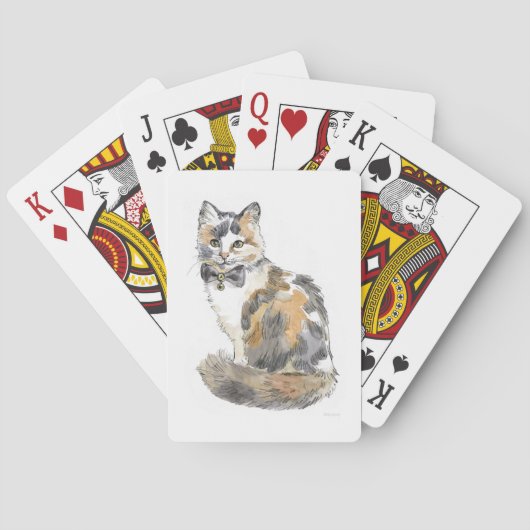 Fancy Calico Cat Pokerkaarten (Achterkant)