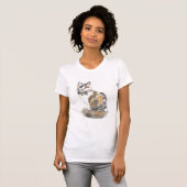 Fancy Calico Cat T-shirt (Voorkant volledig)