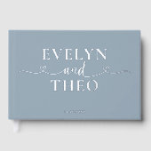 Fancy Calligraphy Heart Blush Sage Green (Recto)