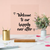 Fancy Calligraphy Welcome to our Storybook Wedding (Mariage)