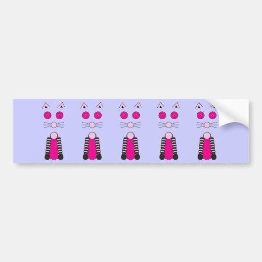 FANCY CAT BUMPERSTICKER (Voorkant)