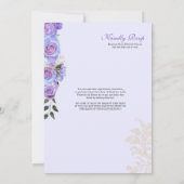Fancy Charro Lavender Blue Quinceanera Invitation (Dos)