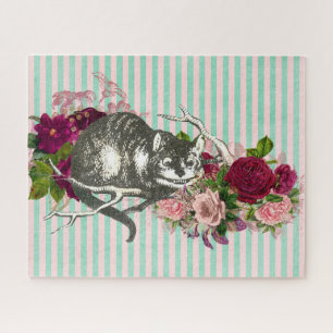 Fancy Cheshire Cat Collage Legpuzzel