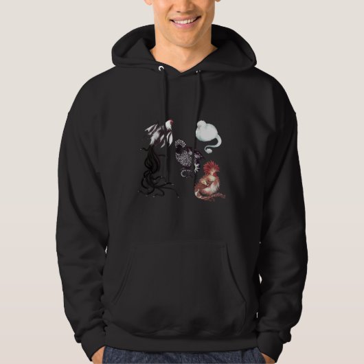 fancy chicken cockatrices   hoodie (Voorkant)