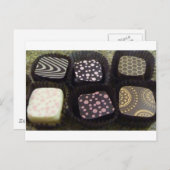 Fancy chocolade briefkaart (Voorkant / Achterkant)