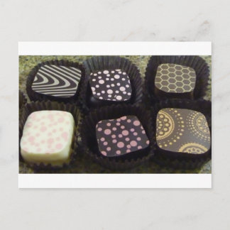 Fancy chocolade briefkaart