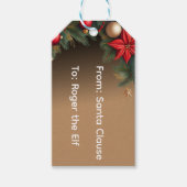 Fancy Christmas Personalized  Cadeaulabel (Voorkant)