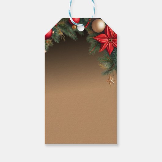 Fancy Christmas Personalized  Cadeaulabel (Achterkant)