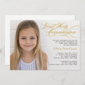 Fancy communicatie met script en foto's kaart (Voorkant / Achterkant)