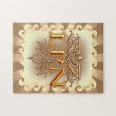 Fancy Copper Caduceus LPN Nurse Legpuzzel (Horizontaal)