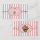 Fancy Cupcake Visitekaartje (Voorkant / Achterkant)