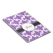 Fancy Damask Monogram Notitieboek (Rechterzijde)