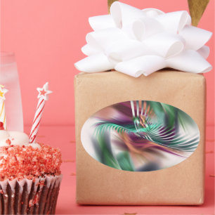 Fancy danser ovale sticker