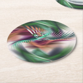 Fancy danser ronde kartonnen onderzetter