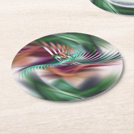 Fancy danser ronde kartonnen onderzetter (Gebogen)