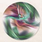 Fancy danser ronde kartonnen onderzetter (Voorkant)