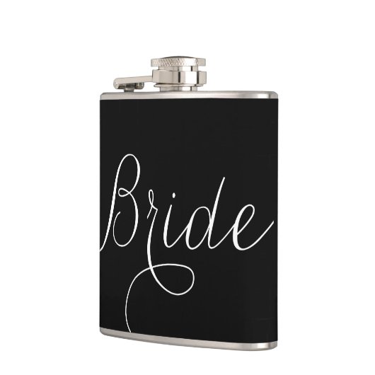 Fancy de Bride van het Manuscript {zwart en wit} Heupfles (Links)