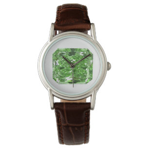 Fancy Diamond Green Sparking Green Watch Horloge
