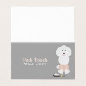 Fancy dog visitekaartjes (Buitenkant ongevouwen)