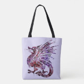 fancy drakencanvas tas (Achterkant)