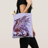 fancy drakencanvas tas (Dichtbij)