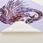 fancy drakendeken sherpa deken (3/4)