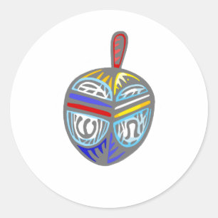 Fancy Dreidel Ronde Sticker
