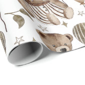 Fancy dress-Beer met gestripte ballonnen Cadeaupapier (Rol Hoek)