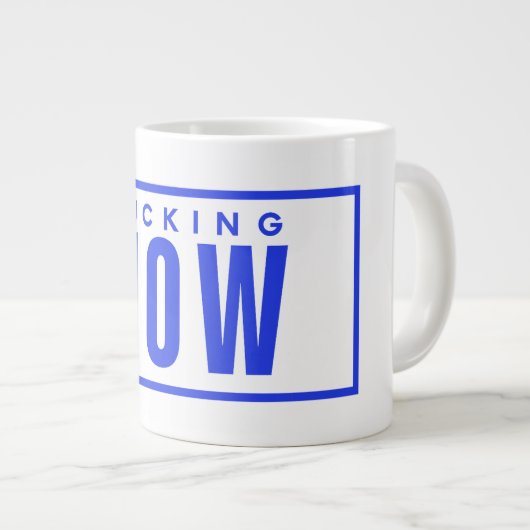 FANCY DRINKWARE  EXTRA GROTE BEKER (Voorkant rechts)