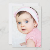 Fancy Een Roze Coquette Boog Verjaardagsfeest Kaart (Achterkant)