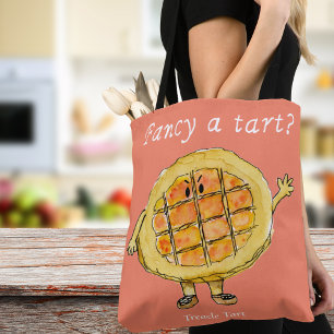 Fancy een Tart Funny Treacle Quirky Weird Art Humo Draagtas
